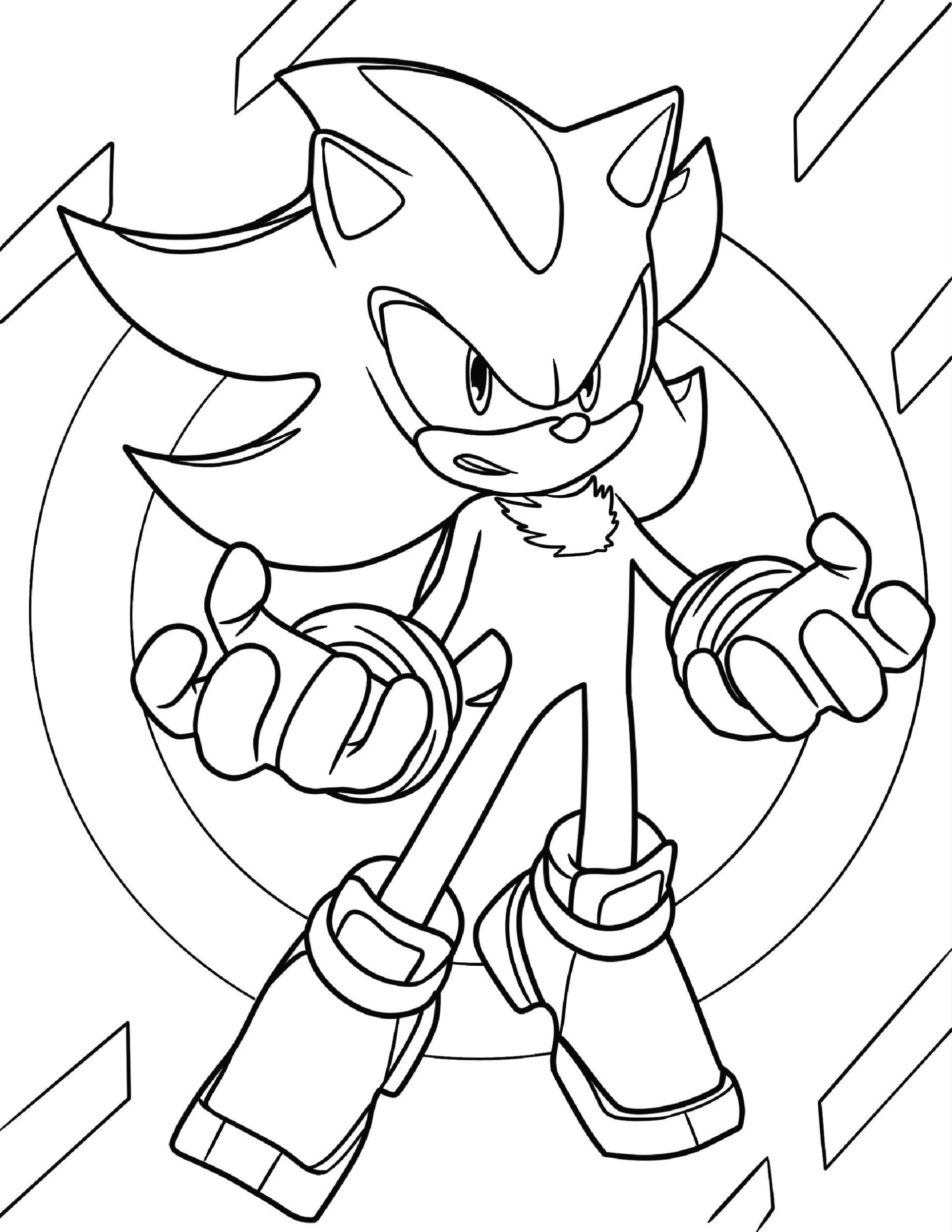 Sonic Coloring Pages