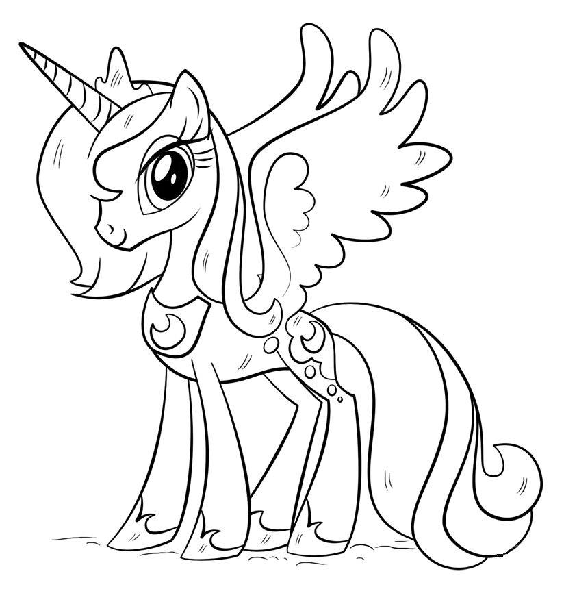 Unicorn Coloring Pages
