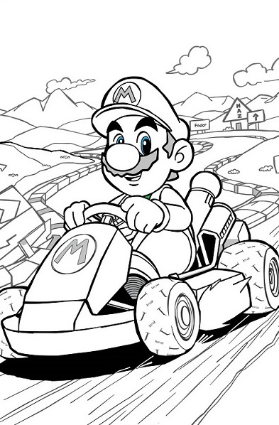 Mario Coloring Pages